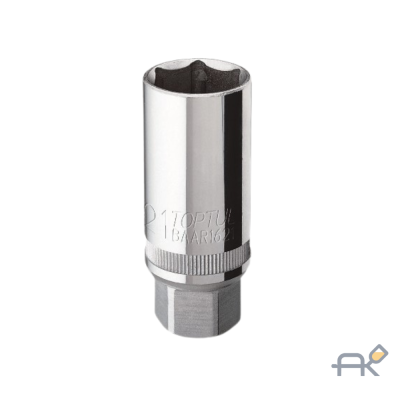 Головка свечная 1/2` 16мм магнитная (тонкая) TOPTUL (BAAV1616) (BAAV1616)